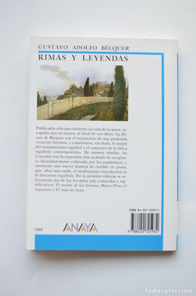 Libros: Rimas y Leyendas - BECQUER, Gustavo Adolfo - Foto 5