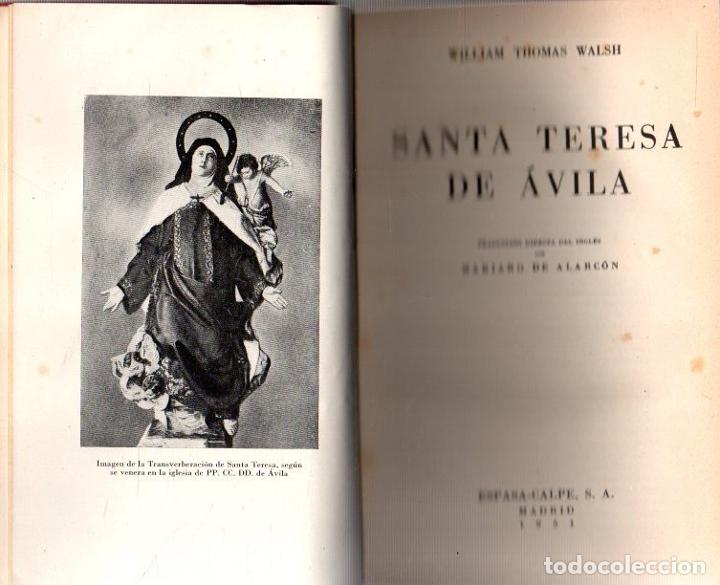 Libros: Santa Teresa de &Aacute;vila - Walsh, William Thomas - Foto 1