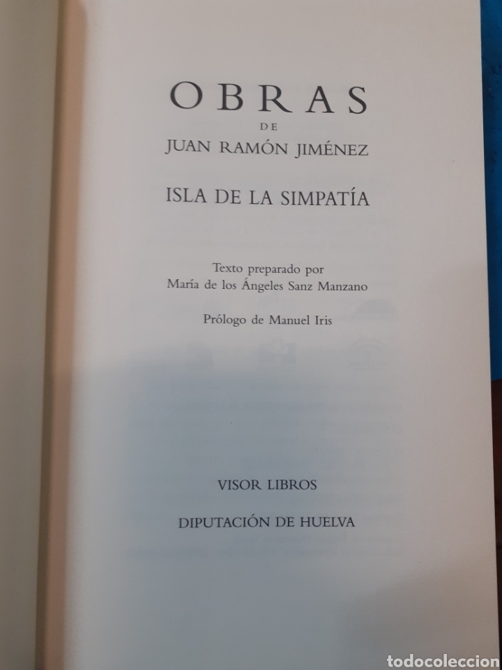 Libros: ISLA DE LA SIMPATIA - JIMENEZ,Juan Ram&oacute;n - Foto 2