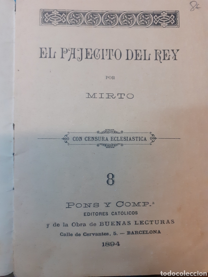 Libros: EL PAJECITO DEL REY - MIRTO - Foto 3