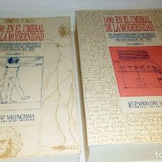 Libros: 1490 EN EL UMBRAL DE LA MODERNIDAD VOLUMEN I Y II . EL MEDITERRANEO EUROPEO Y LAS CIUDADES. Lote 310761378