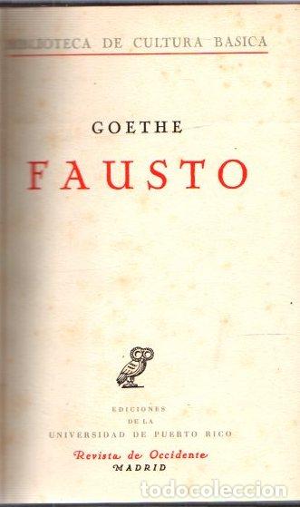 Libros: Fausto - Goethe - Foto 1