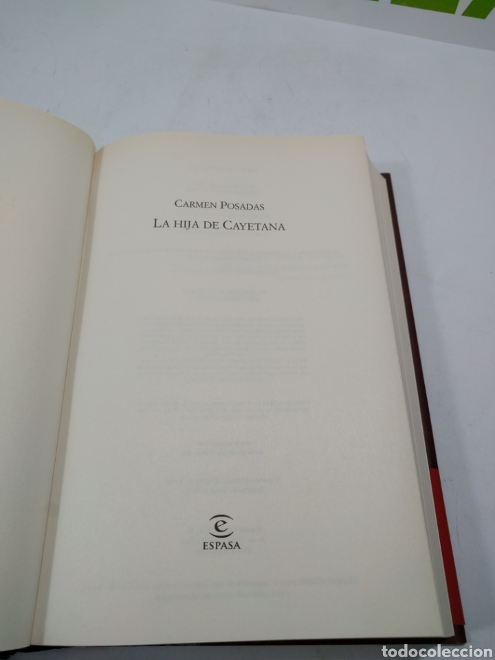 Libros: Carmen Posadas. La hija de Cayetana. Espasa. - Foto 3