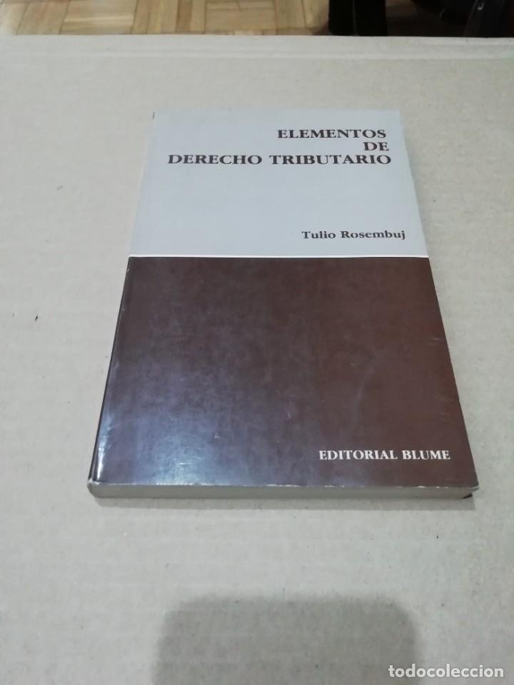 Libros: Lote 697. Elementos de Derecho Tributario, Tulio Rosembuj - Foto 1
