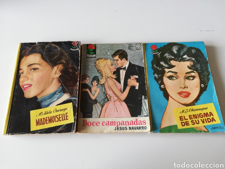 Libros: Libros Colecci&oacute;n Rosaura 94, 485, 715. Mademoiselle. 12 campanadas, El enigma de su vida. A&ntilde;os 50 60
