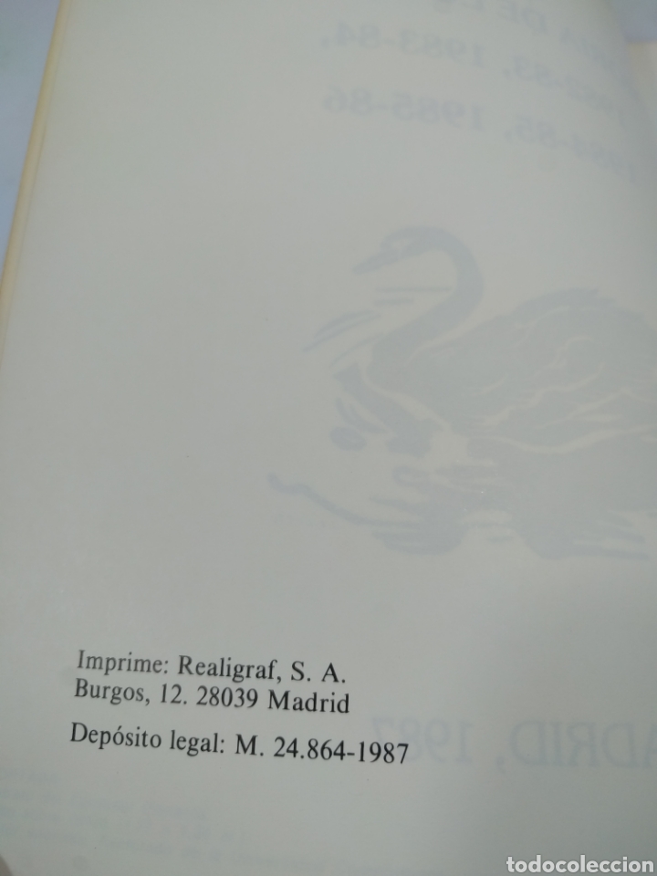 Libros: Instituto cardenal Cisneros. Memoria de los cursos. Madrid 1987. - Foto 4