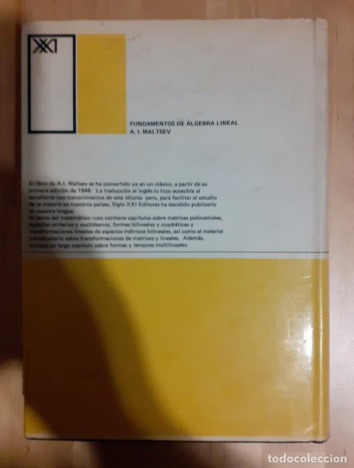 Libros: A. I. Maltsev - FUNDAMENTOS DE ALGEBRA LINEAL - Foto 7