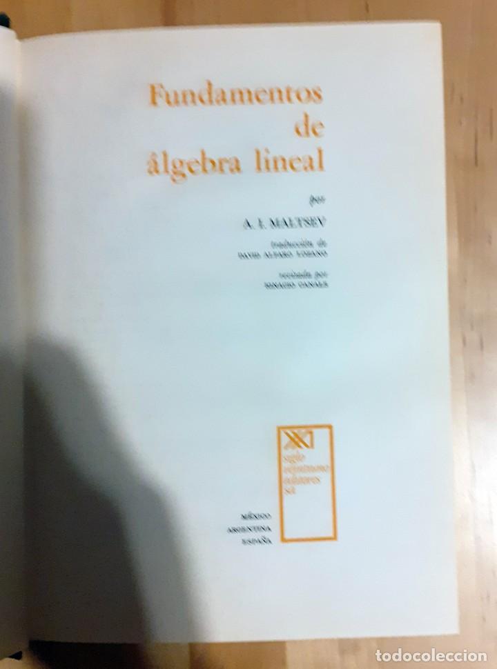 Libros: A. I. Maltsev - FUNDAMENTOS DE ALGEBRA LINEAL - Foto 8