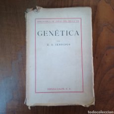 Libros: GENETICA - H. S. JENNINGS 1941 ESPASA CALPE. Lote 311727108