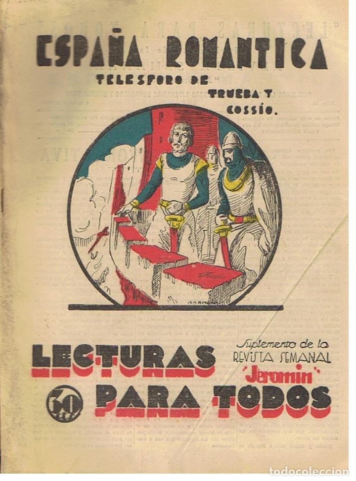 Libros: ESPA&Ntilde;A ROM&Aacute;NTICA. - Trueba y Coss&iacute;o. Telesforo de, - Foto 1