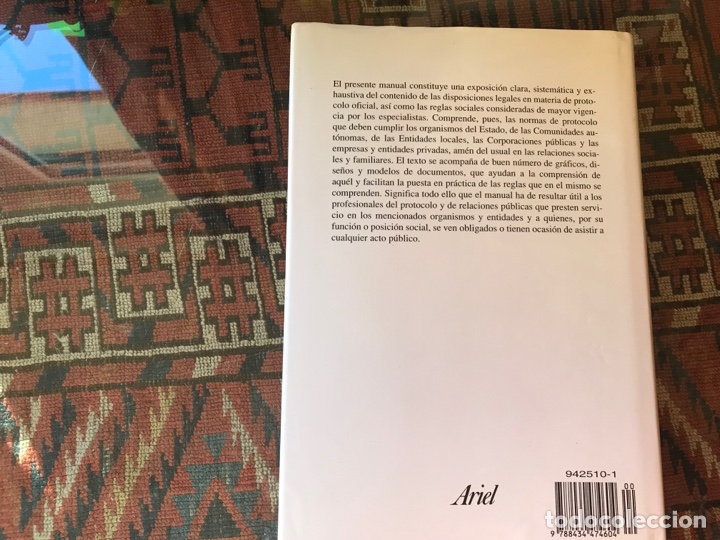 Libros: Manual de protocolo. Francisco L&oacute;pez-Nieto. Ariel - Foto 3