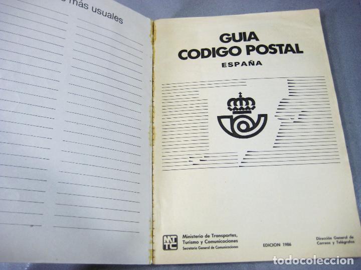 Libros: GUIA C&Oacute;DIGO POSTAL DE ESPA&Ntilde;A. EDICI&Oacute;N DEL A&Ntilde;O 1986. CORREOS - Foto 3