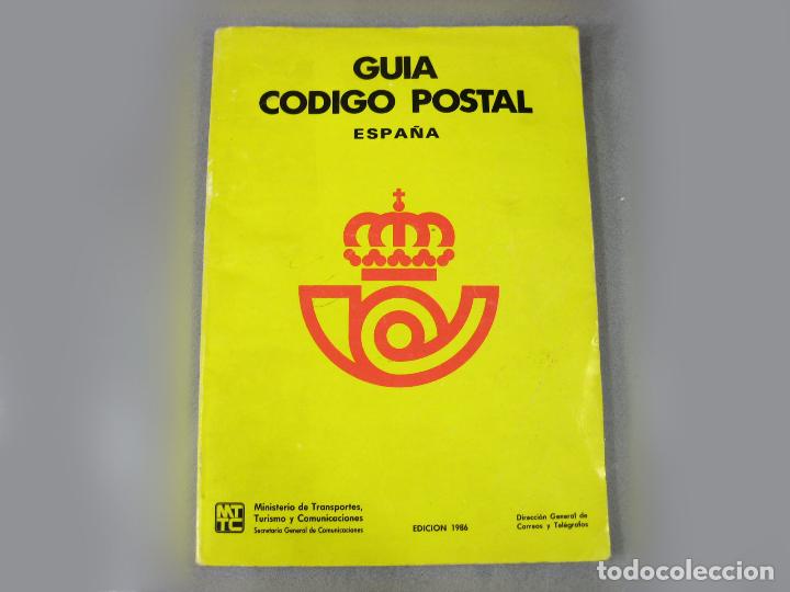 Libros: GUIA C&Oacute;DIGO POSTAL DE ESPA&Ntilde;A. EDICI&Oacute;N DEL A&Ntilde;O 1986. CORREOS - Foto 1