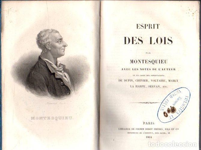 Libros: Esprit des lois - Montesquieu - Foto 1
