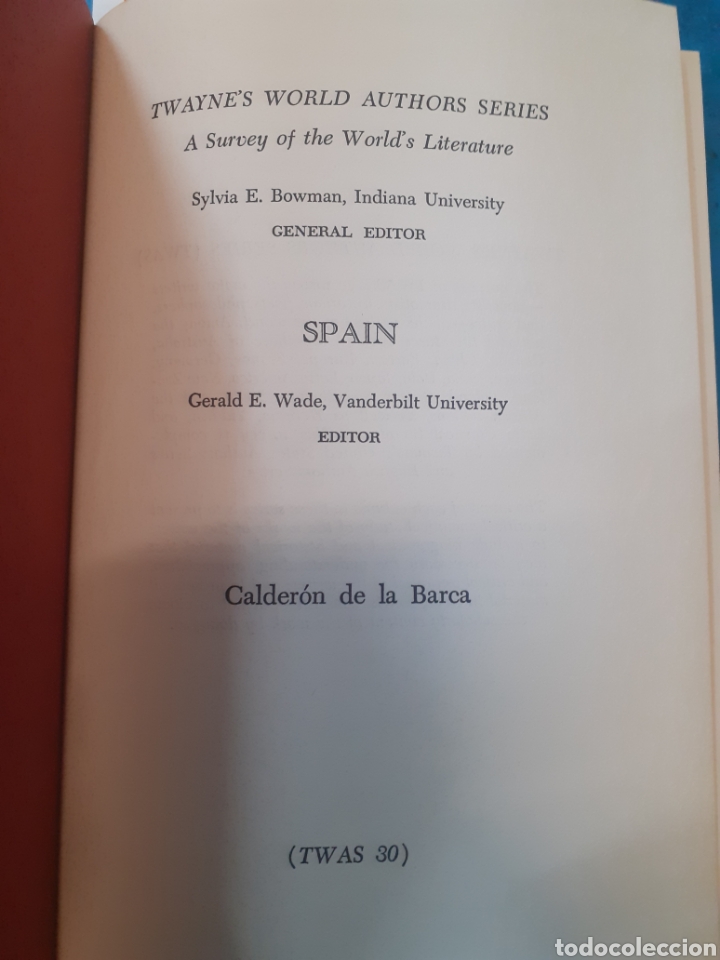 Libros: CALDERON DE LA BARCA - HESSE,Everett W. - Foto 3