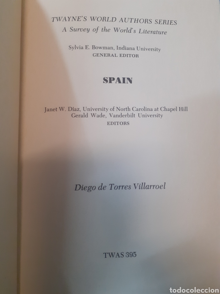 Libros: DIEGO DE TORRES VILLARROEL - McCLELLAND,I,L, - Foto 3