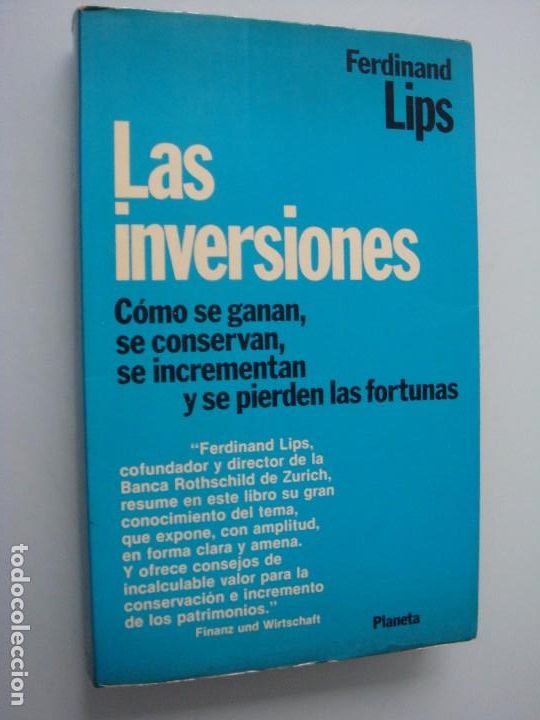 Libros: LAS INVERSIONES FERDINAND LIPS - Foto 1