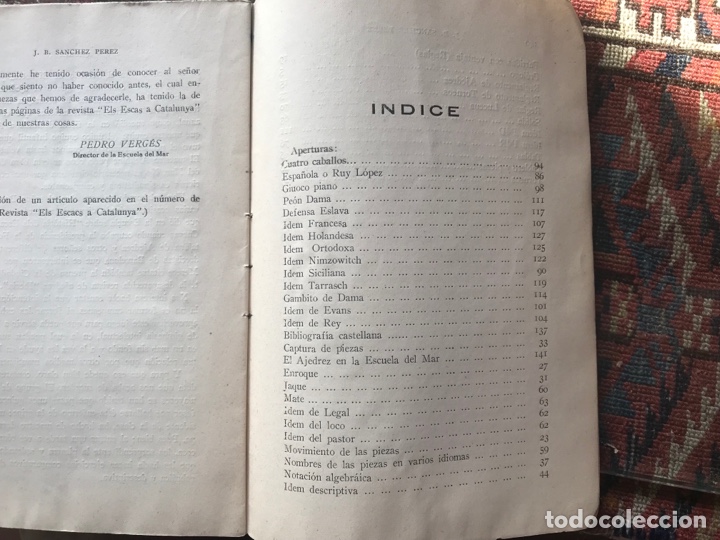 Libros: Semilla de ajedrez. J. B. Sanchez P&eacute;rez. 1&ordf; edici&oacute;n - Foto 5