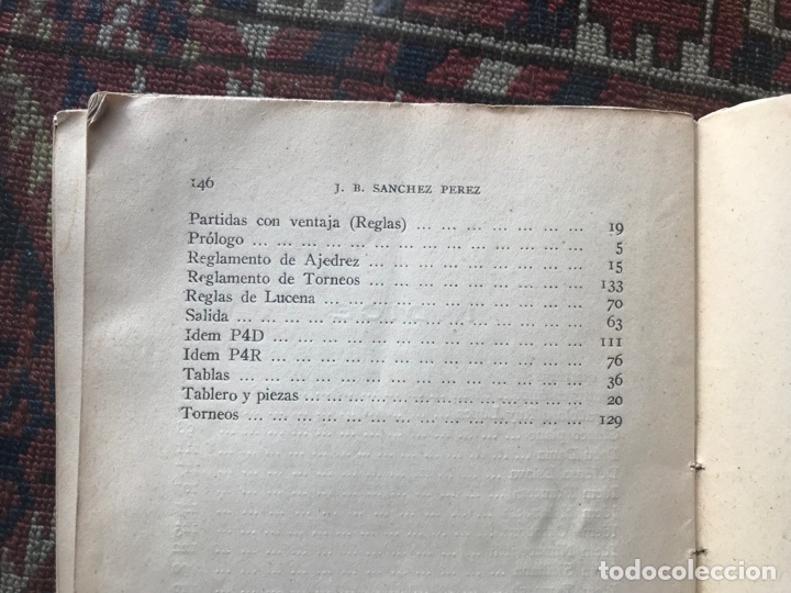 Libros: Semilla de ajedrez. J. B. Sanchez P&eacute;rez. 1&ordf; edici&oacute;n - Foto 6