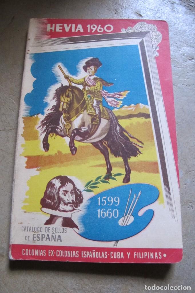 B&uuml;cher: HEVIA 1960 CATALOGO DE SELLOS DE ESPA&Ntilde;A. COLONIAS Y EX-COLONIAS ESPA&Ntilde;OLAS 1960