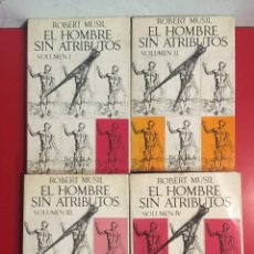 Libros: EL HOMBRE SIN ATRIBUTOS VOLUMENES I,II,III Y IV / ROBERT MUSIL / EDI. SEIX BARRAL
