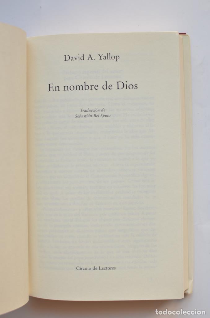 Libros: En nombre de Dios - YALLOP, David A. - Foto 3