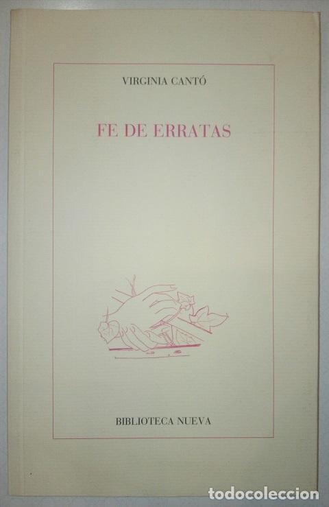 Libros: CANT&Oacute;, Virginia - Fe de erratas - Foto 2