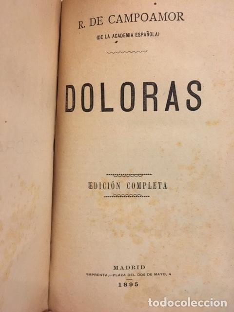 Libros: CAMPOAMOR, Ram&oacute;n de - Doloras. Edici&oacute;n completa. - Foto 2