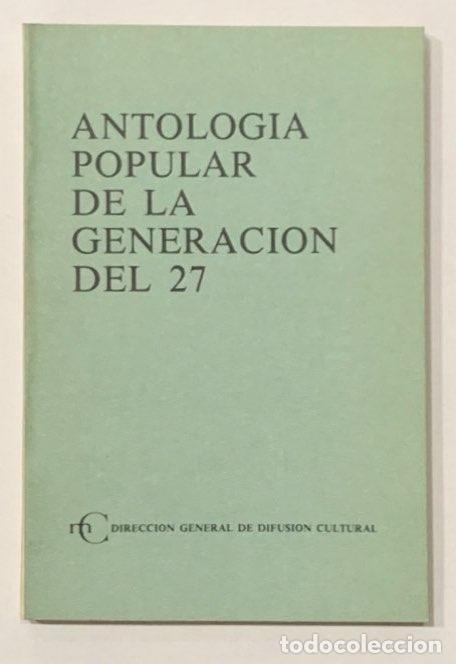 Libros: V.V.A.A. - Antolog&iacute;a popular de la generaci&oacute;n del 27. - Foto 2