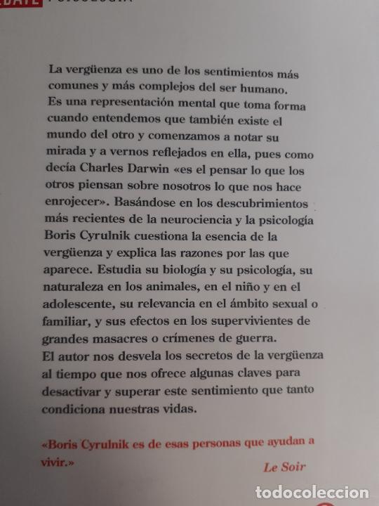 Libros: MORIRSE DE VERG&Uuml;ENZA - AUTOAYUDA - BORIS CYRULNIK - Foto 2