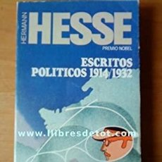 Libros: ESCRITOS POLITICOS 1914/1932. Lote 313168273