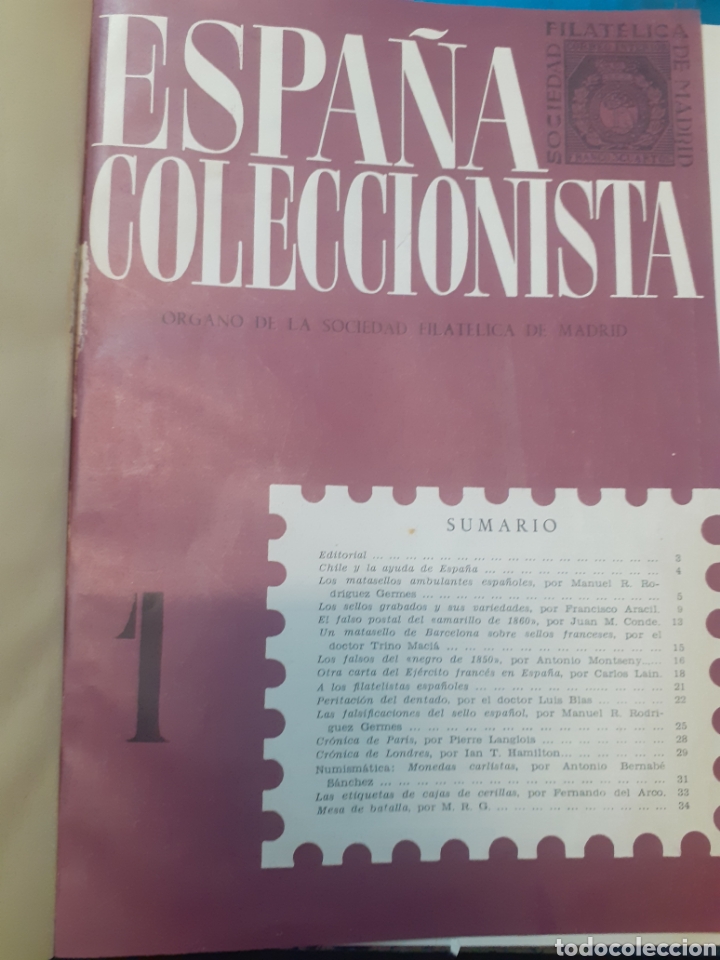 Libri di seconda mano: ESPA&Ntilde;A COLECCIONISTA. Del n&ordm; 1 al n&ordm; 5 - ORGANO DE LA SOCIEDAD FILATELICA DE MADRID