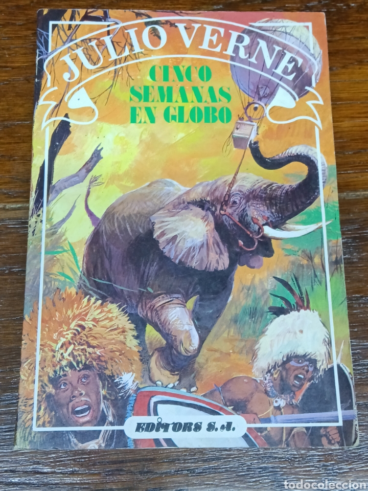Libros: LIBRO JULIO VERNE CINCO SEMANAS EN GLOBO - Foto 1