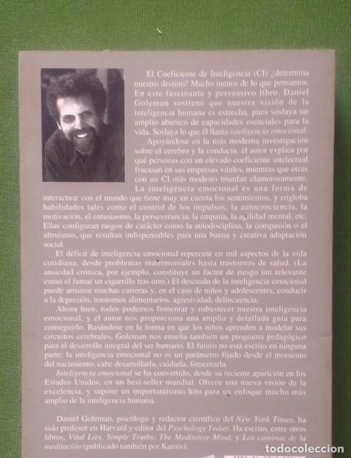 Libros: INTELIGENCIA EMOCIONAL - DANIEL GOMEMAN. - Foto 2