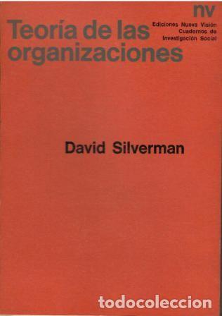 Libros: Teor&iacute;a de las organizaciones. - David Silverman. - Foto 1