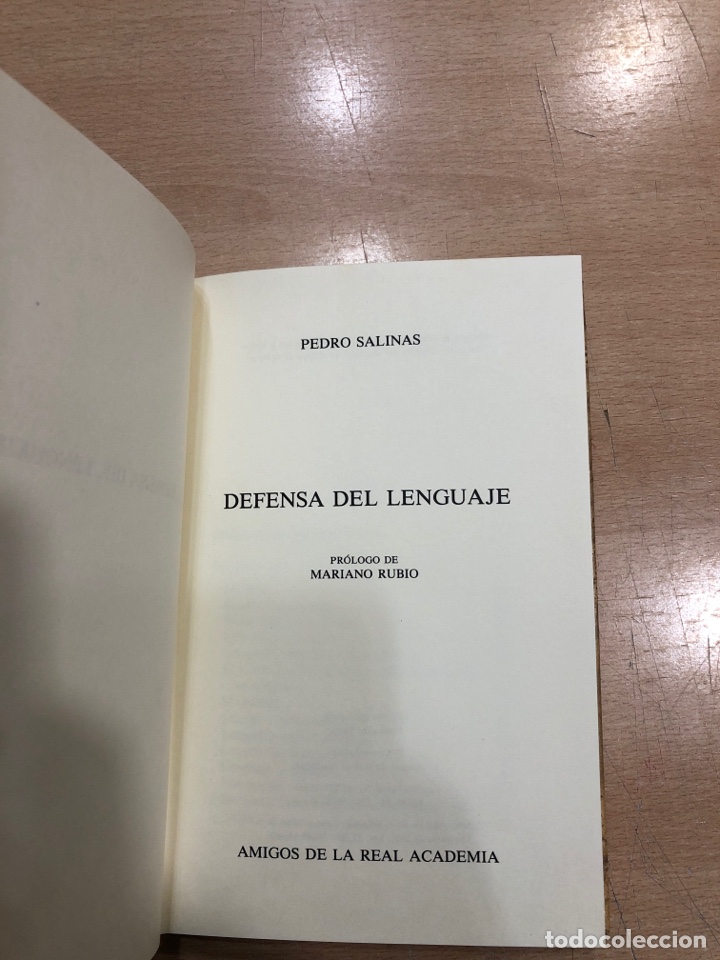 Libros: Defensa del lenguaje. Pedro Salinas - Foto 1