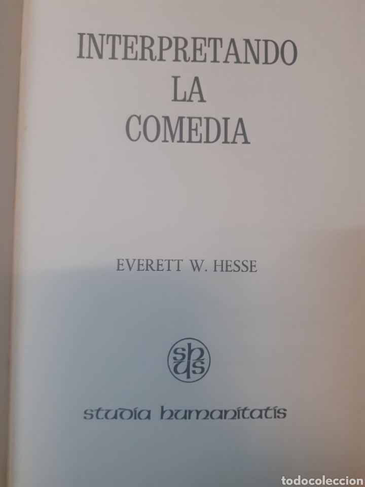 Libros: INTERPRETANDO LA COMEDIA. Dedicatoria autografa del autor - HESSE,Everett W. - Foto 3