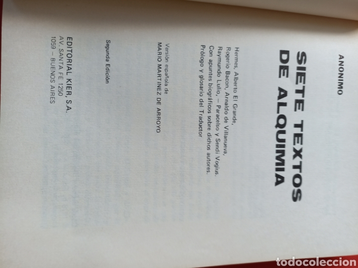 Libros: Siente textos de alquimia, an&oacute;nimo, editorial Kier - Foto 4