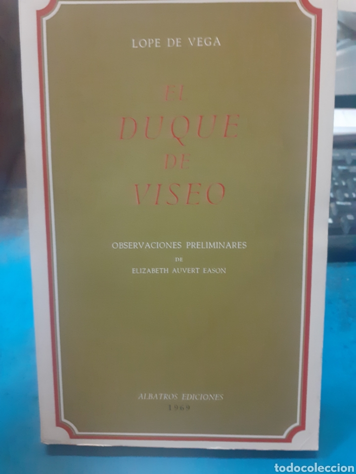 Libros: EL DUQUE DE VISEO - LOPE DE VEGA - Foto 1