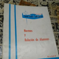 Libros: NORMAS Y RELACIÓN DE ALUMNOS.SANTIAGO APÓSTOL. BILBAO. 1973-1974. Lote 313558013