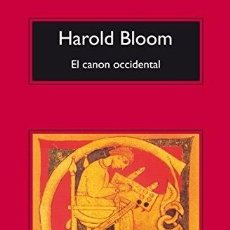 Libros: EL CANON OCCIDENTAL - BLOOM, HAROLD. Lote 313566518