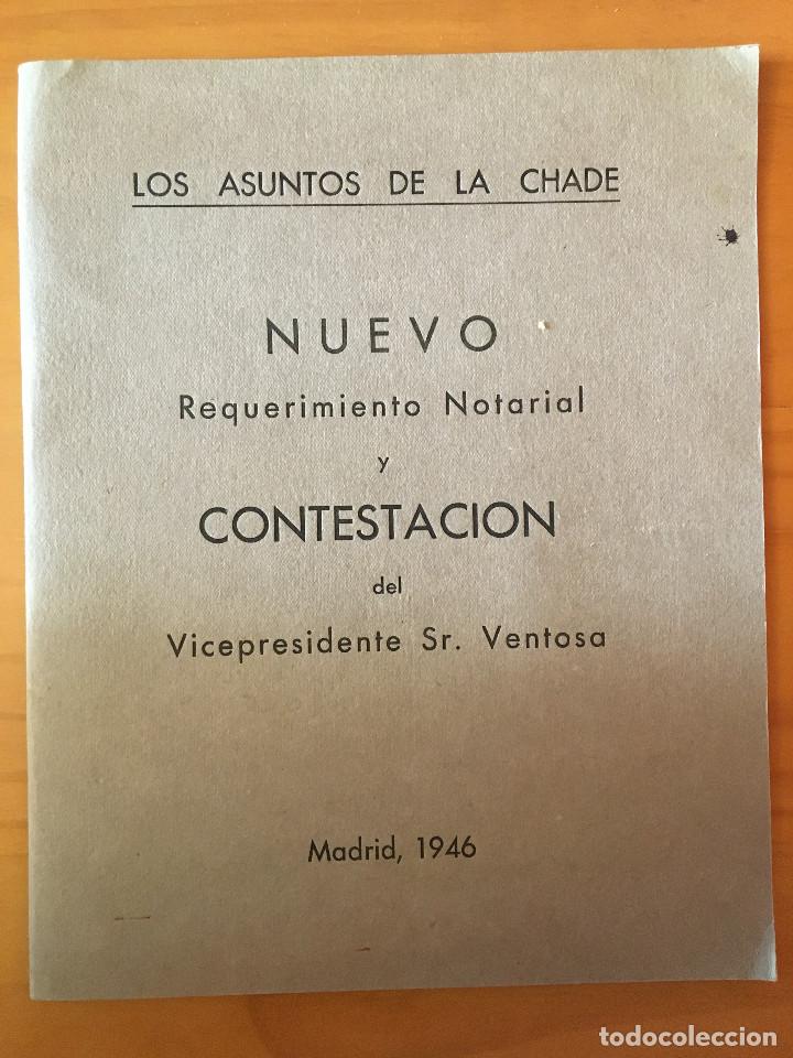 B&uuml;cher: NUEVO REQUERIMIENTO NOTARIAL Y CONTESTACION DEL VICEPRESIDENTE SR VENTOSA