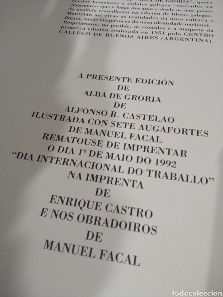 Libros: Alba de Gloria. 20 de 100 - Castelao. Manuel Facal - Foto 11