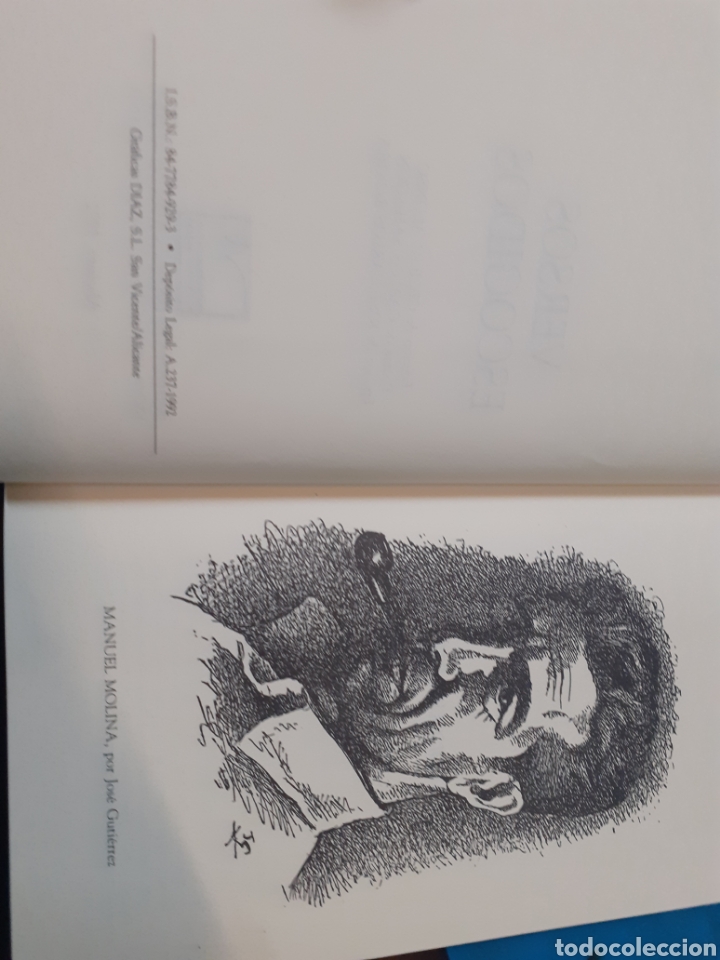 Libros: VERSOS ESCOGIDOS - MOLINA,Manuel - Foto 4