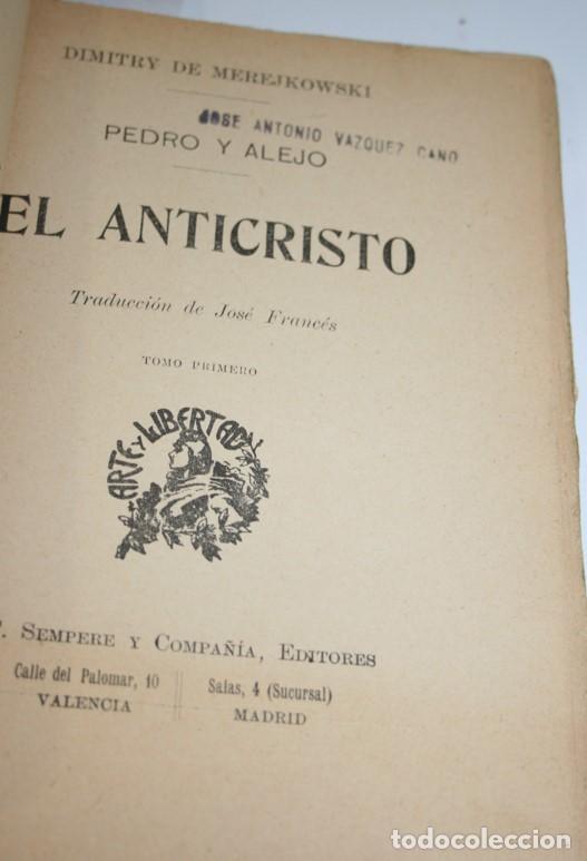 Libros: Pedro y Alejo. El Anticristo. 2 tomos - MEREJKOWSKI, Dimitry - Foto 2