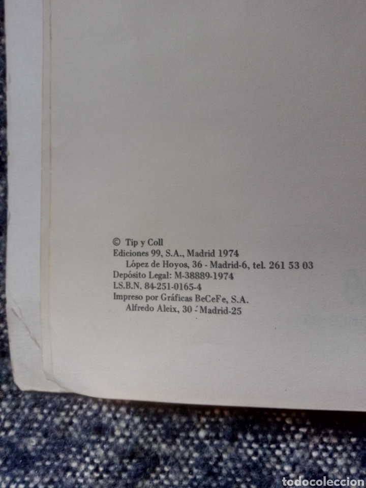 Libros: FIRMADO EL LIBRO DE TIP Y COLL EDICIONES 99 1974. D&aacute;me la manita pepelu&iacute; - Foto 3