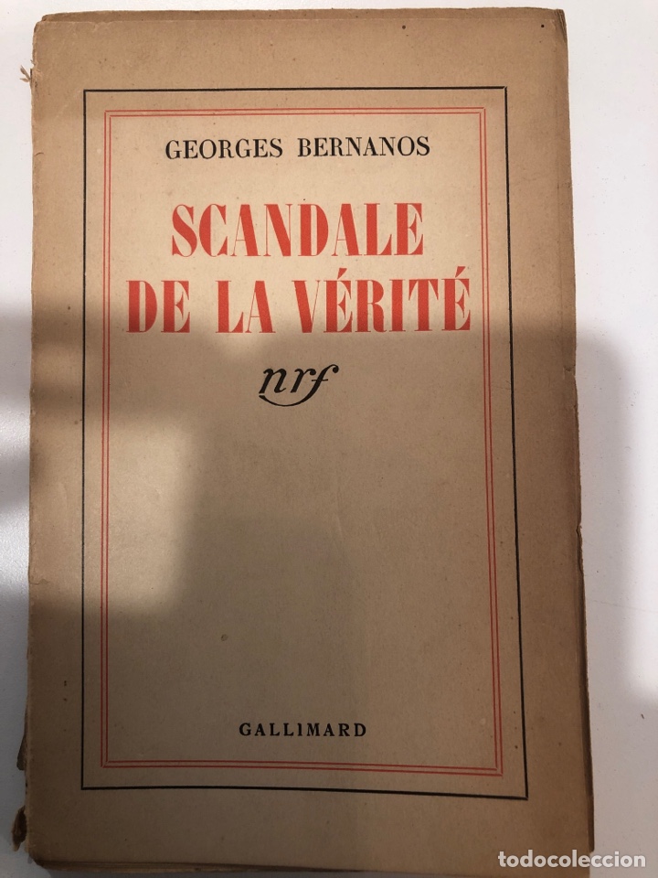 Libros: Scandale de la v&eacute;rit&eacute; editorial gallimard - Foto 1