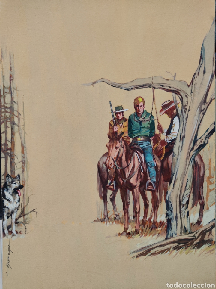 Libros: Portada Original Rin-Tin-Tin L&oacute;pez Esp&iacute; - Foto 1