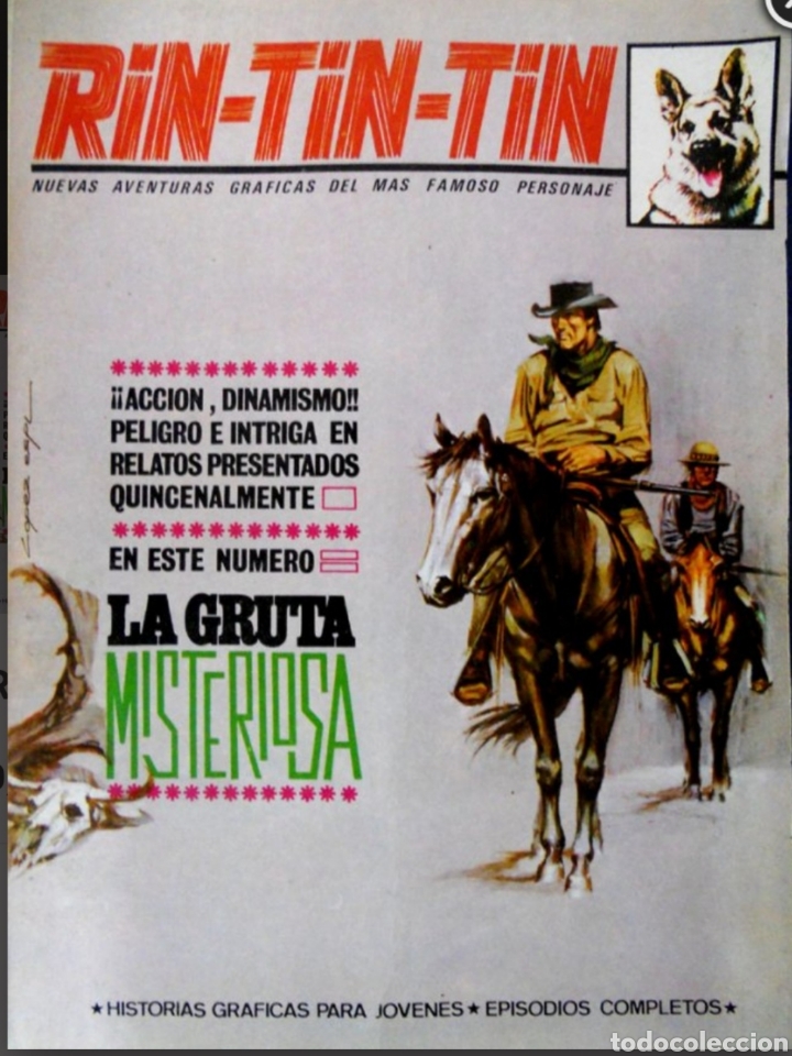 Libros: Portada Original Rin-Tin-Tin L&oacute;pez Esp&iacute; - Foto 3