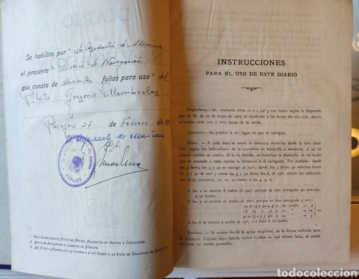 Libros: Diario de Navegaci&oacute;n. 1950. Sin utilizar - Foto 4